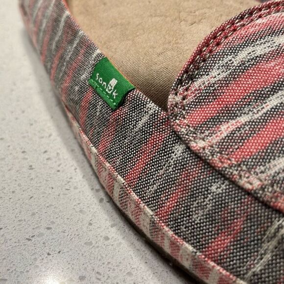 SANUK FOLKLORE OFF WHITE MULTI SIDEWALK SURFER SHOE Women 9 - Picture 3 of 7